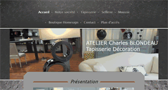 Desktop Screenshot of blondeau-tapisseriedecoration.fr